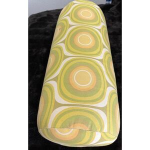 Psychedelic 70's groovy print Hugger Mugger Yoga Bolster Cushion 26"